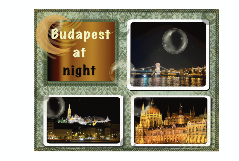 Night time in Budapest