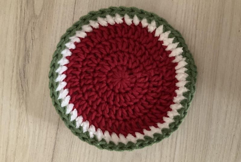 Watermelon mug rug ☺️