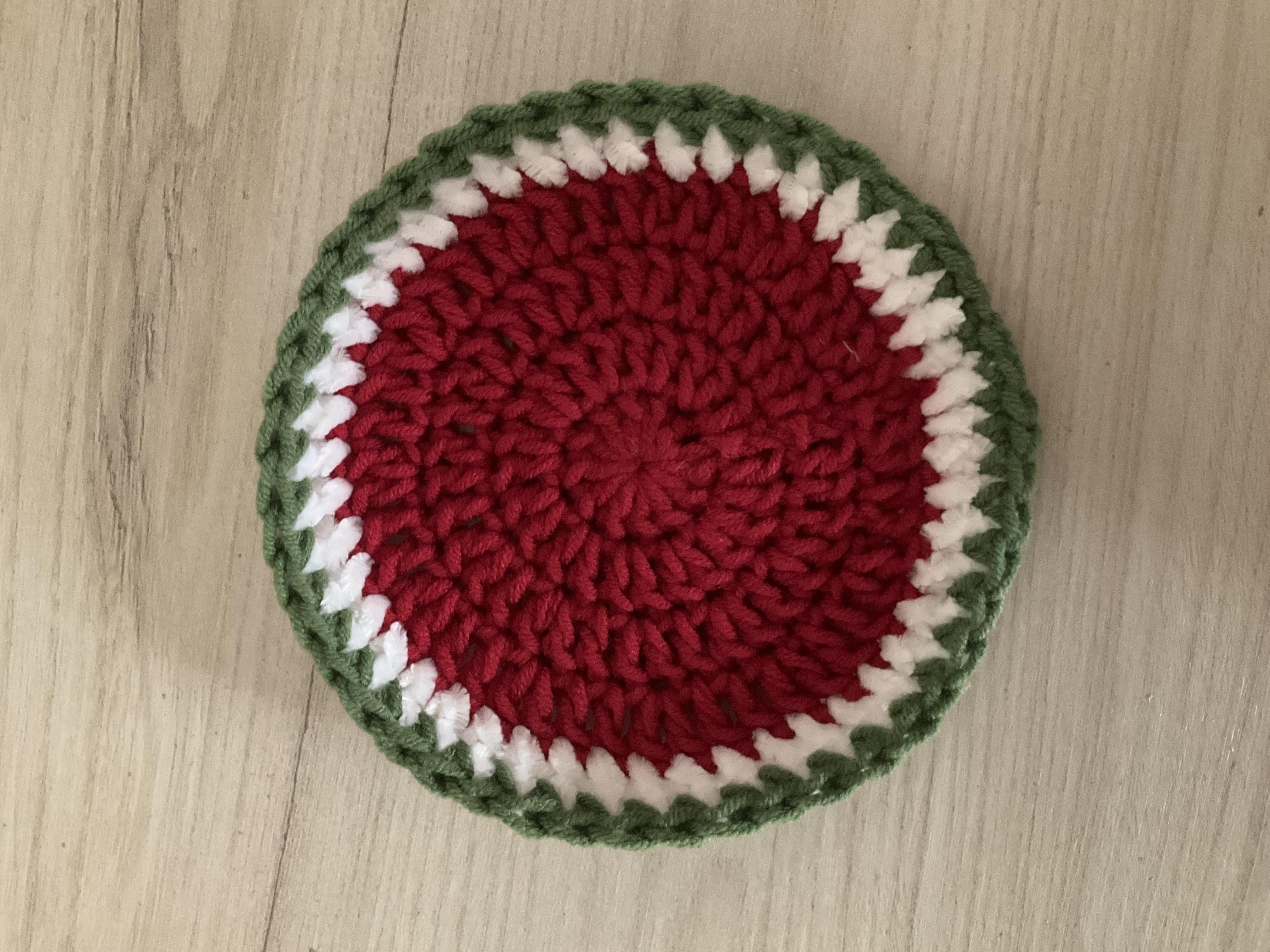 Watermelon mug rug ☺️ - student project