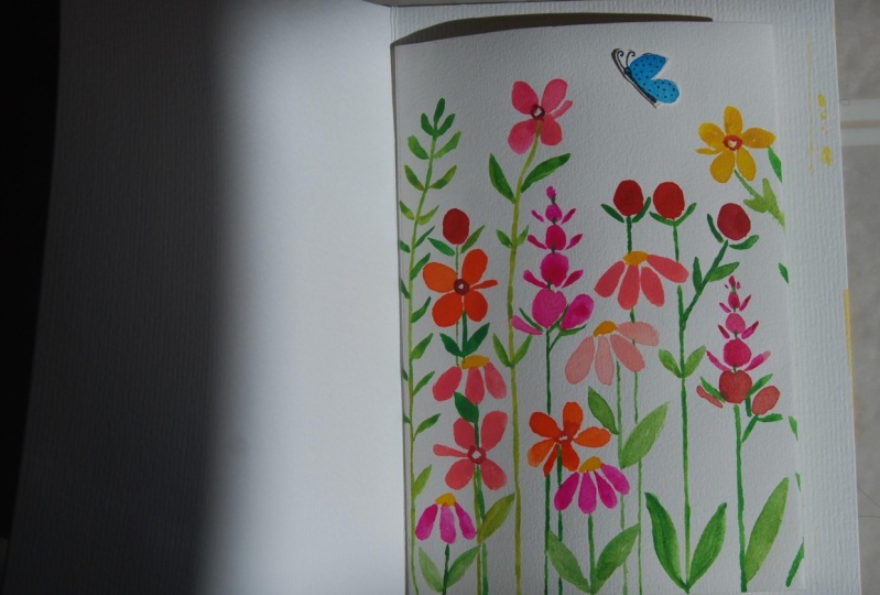 Flowers pop-up card