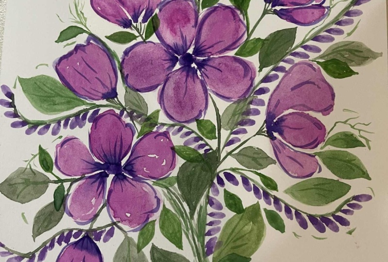 Loose Watercolor Bouquet