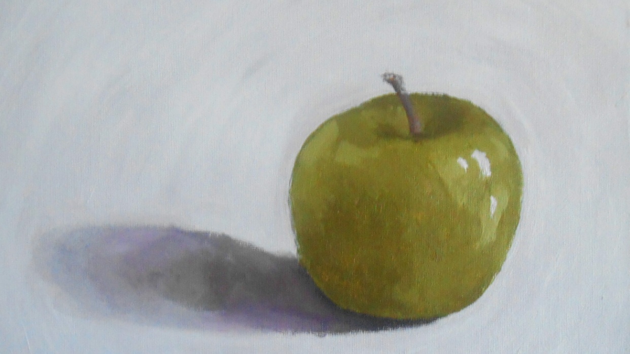 Muted Painted Apple - student project