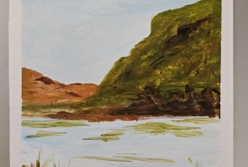 Acrylic landscape 092225