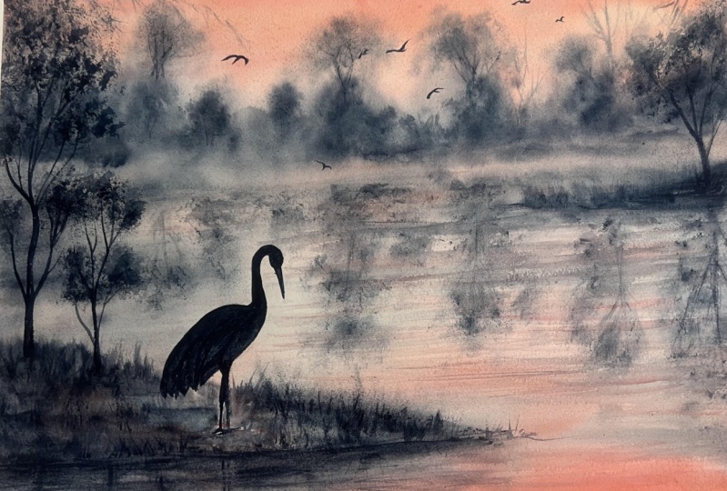 Stillness in pink