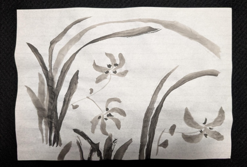 Orchid sumi-e Project