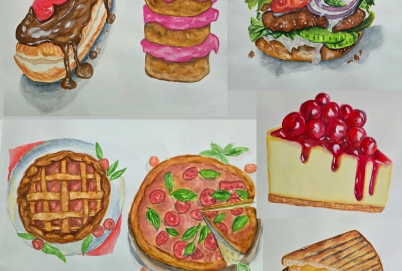 Food illustrations 🍫🍰