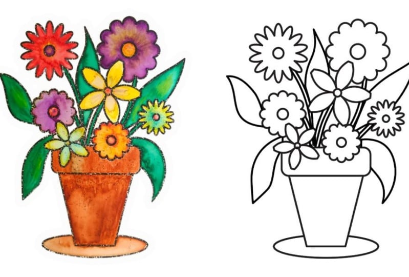 Children Coloring Book Page