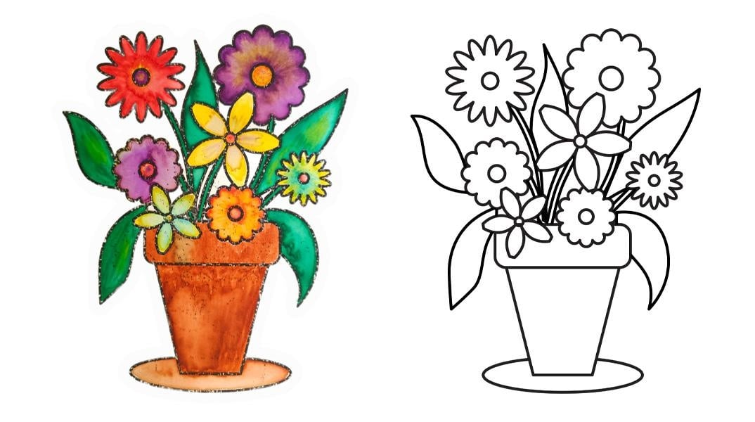 Children Coloring Book Page - student project