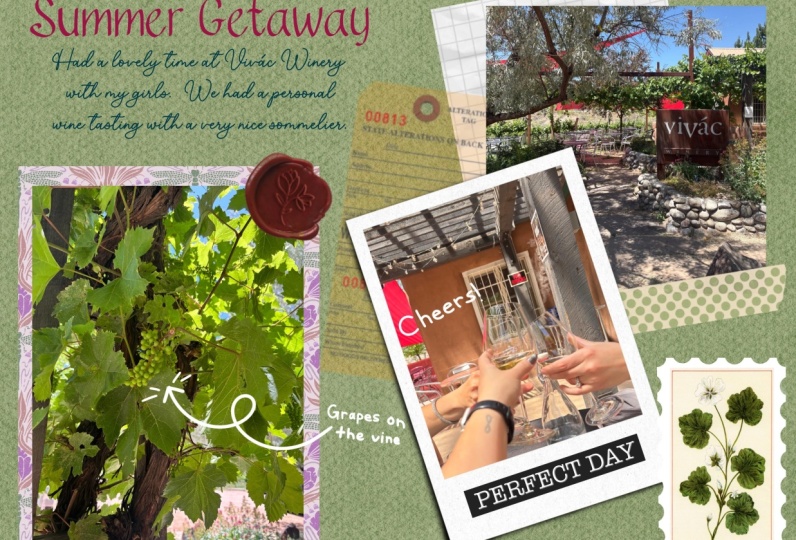 Summer Getaway Scrapbook Page