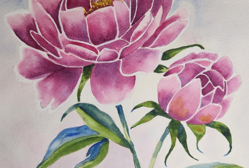 Peonies w/Carrie