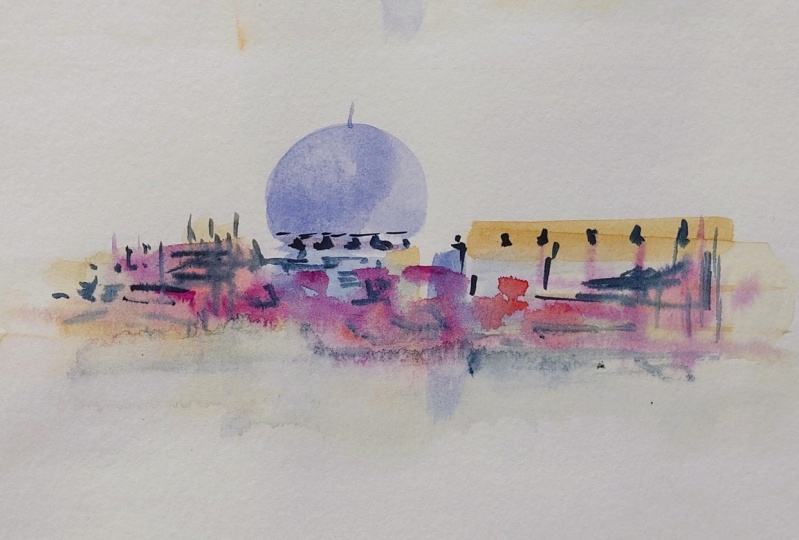 Cityscapes in Watercolor: An Exercise in Letting Go