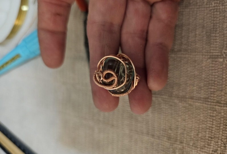 Wire wrapped ring