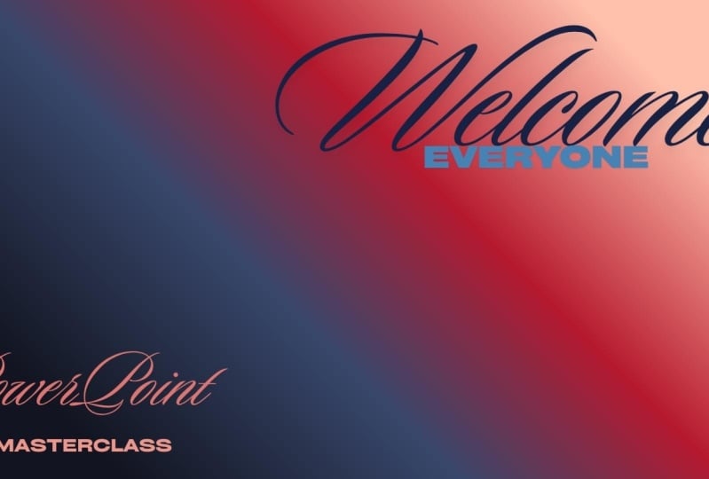 Welcome slide