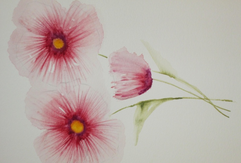 Loose Watercolor Flowers