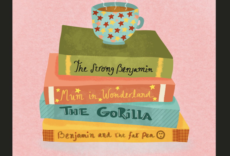 Cuppa & books for my son