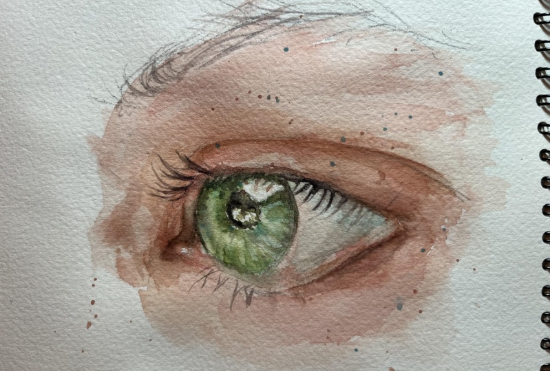 Expressive Watercolor Eye