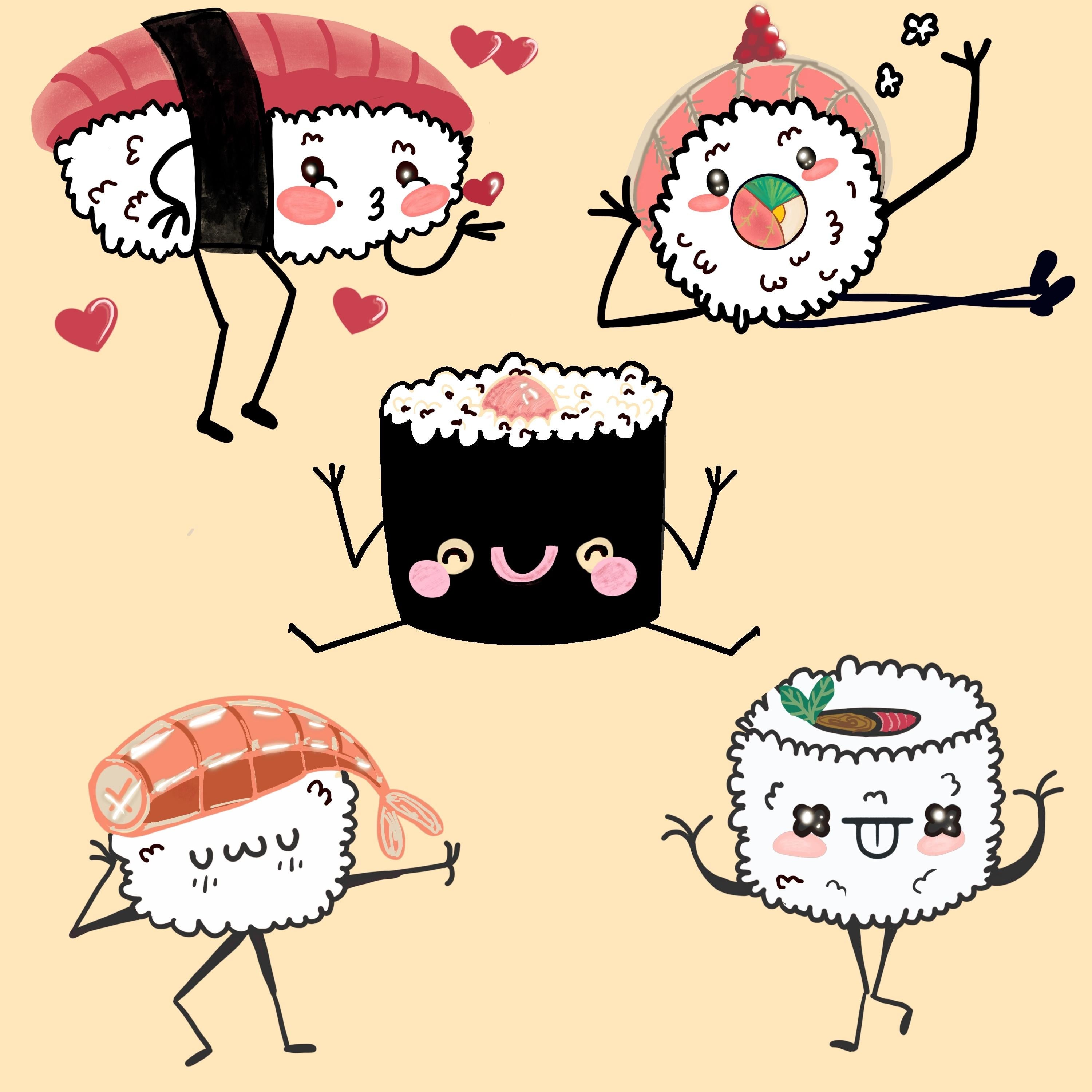 Sushi Elves at Play - student project