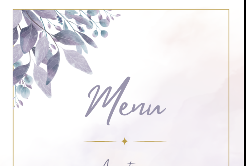 Sample Menu