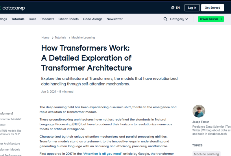 How transformers work