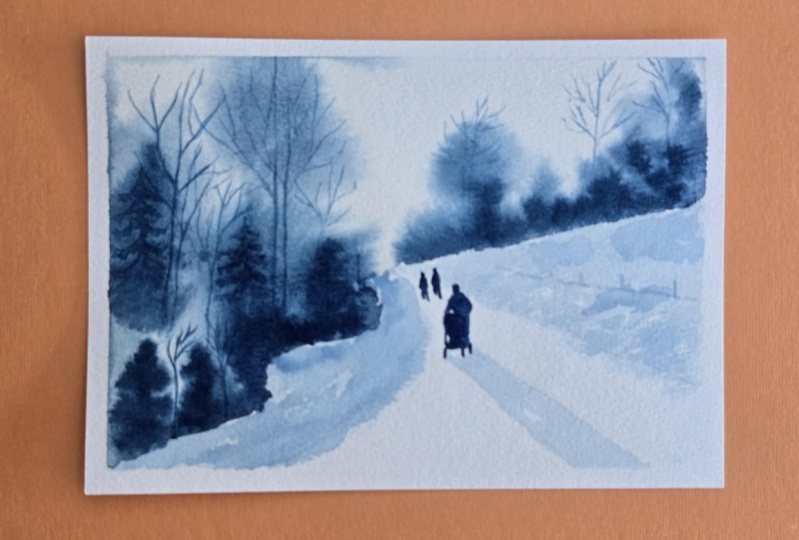Snowy Watercolor