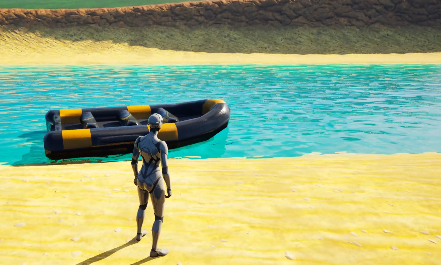 Just First Boat Buoyancy Test in UE5 (Water Plugin) - student project