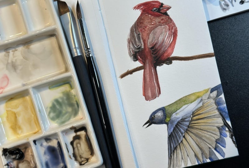 Song Birds in Watercolour with Louise