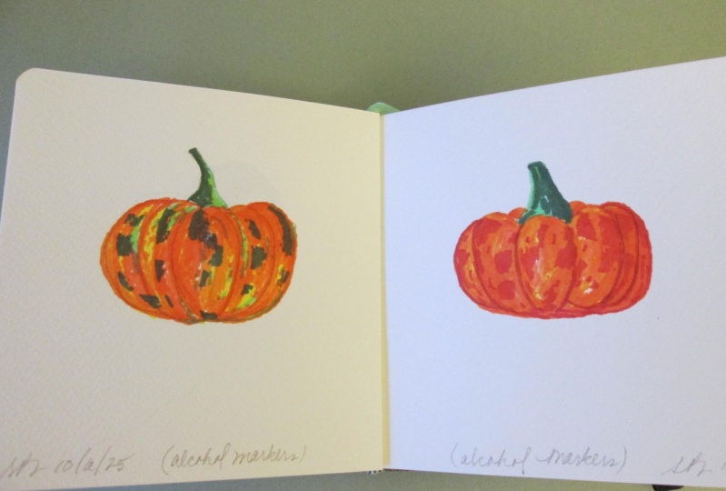 Alcohol Marker Pumpkins