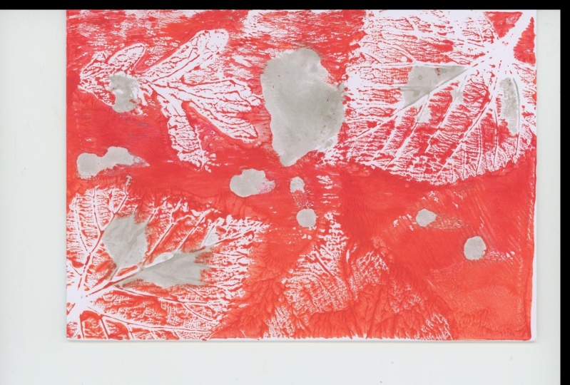 Gel plate printing stationary