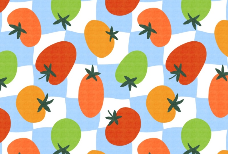 Tomato Picnic Pattern Class Project
