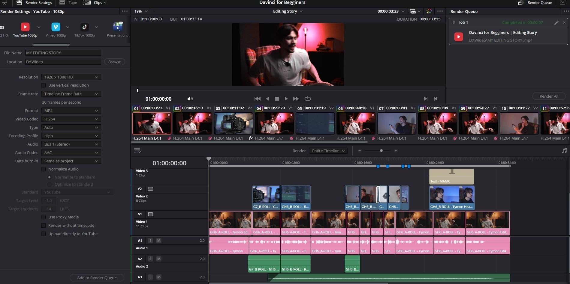 EDITING STORY - student project