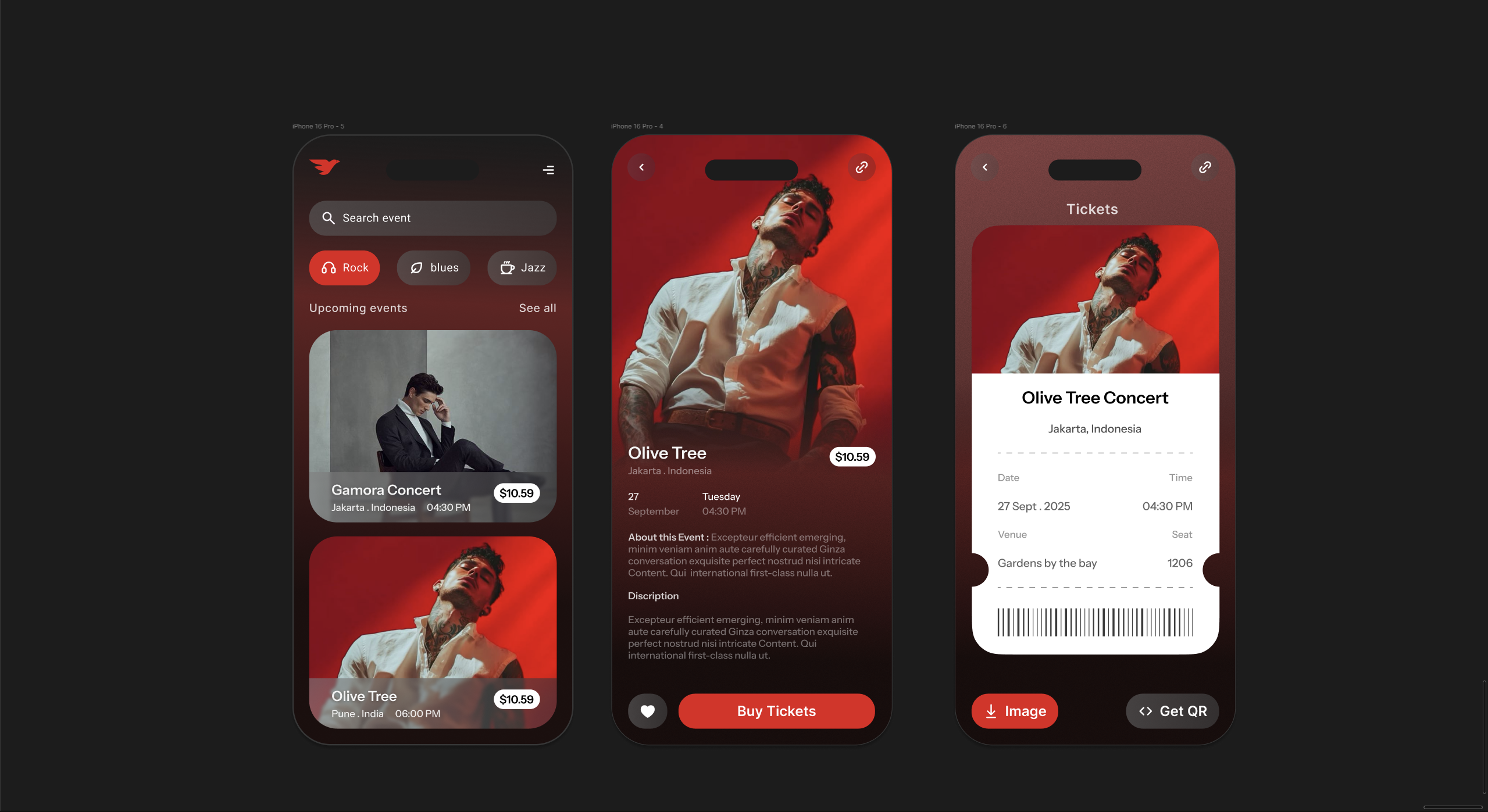 Event App - student project