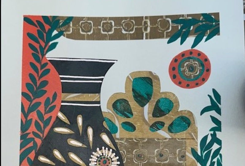 Collage Vase