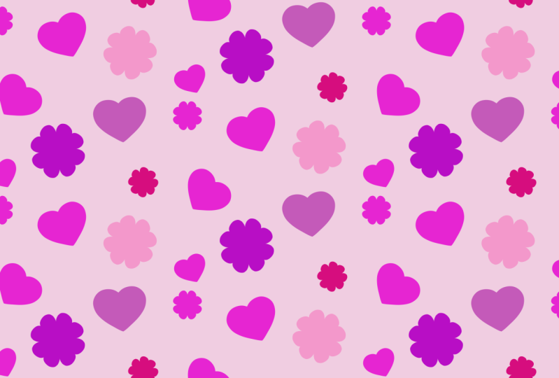 Half drop hearts