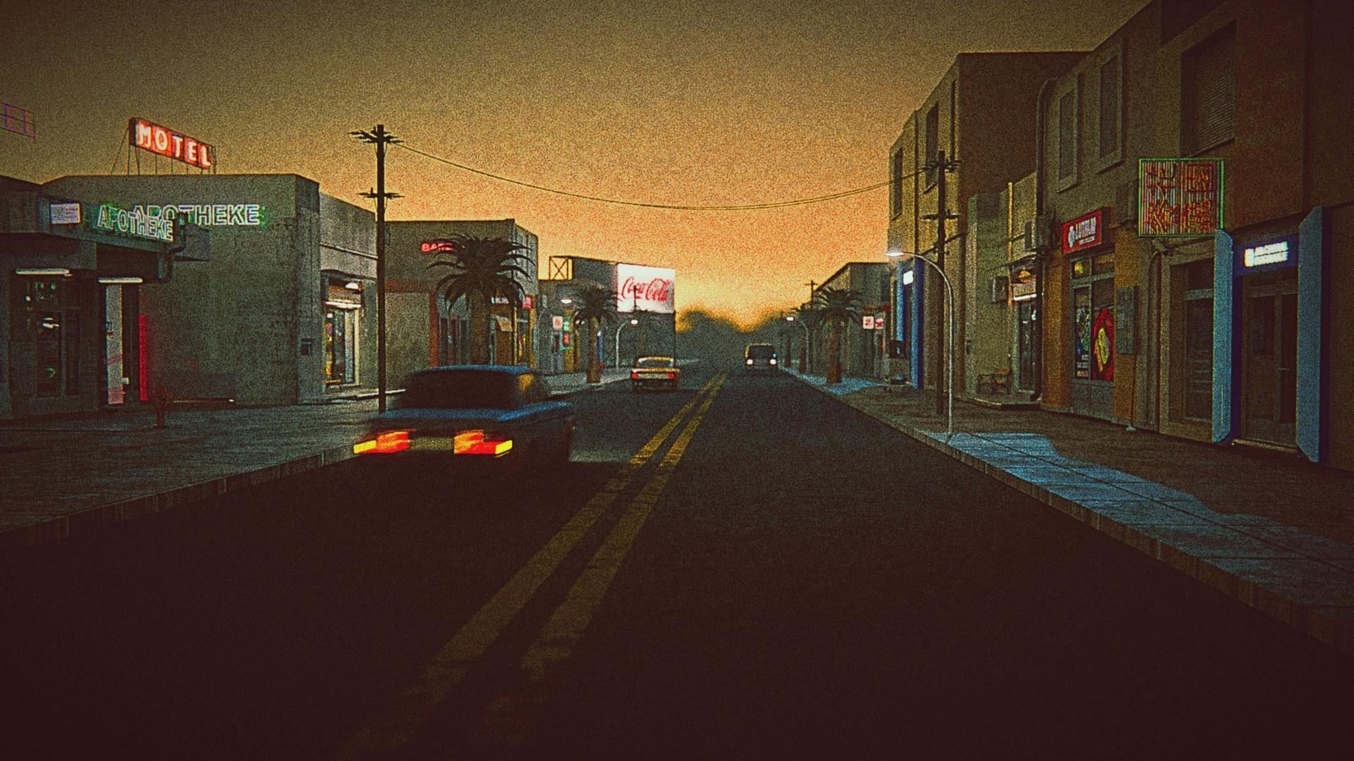 usa town retro style - student project