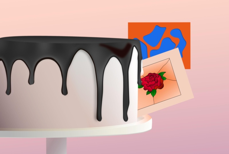 Rainy, Cake