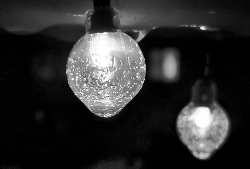 Fairy Lights in the rain