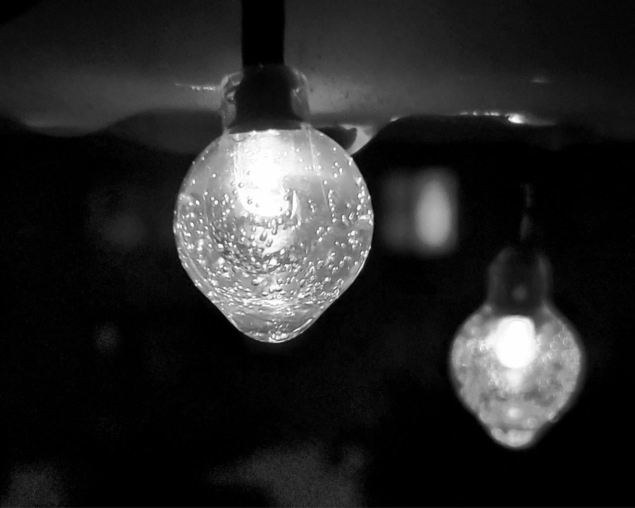 Fairy Lights in the rain - student project