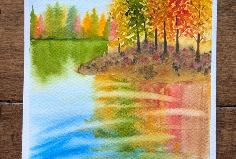 Autumn Reflections in Watercolour - Paint vibrant trees & reflections with ease