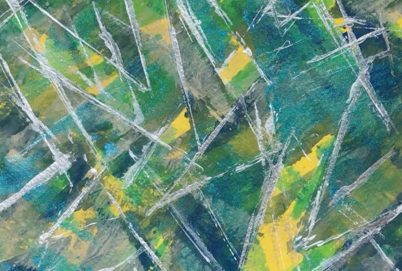 Abstract Painting using Letter "M"