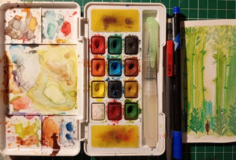 Watercolor travel kit