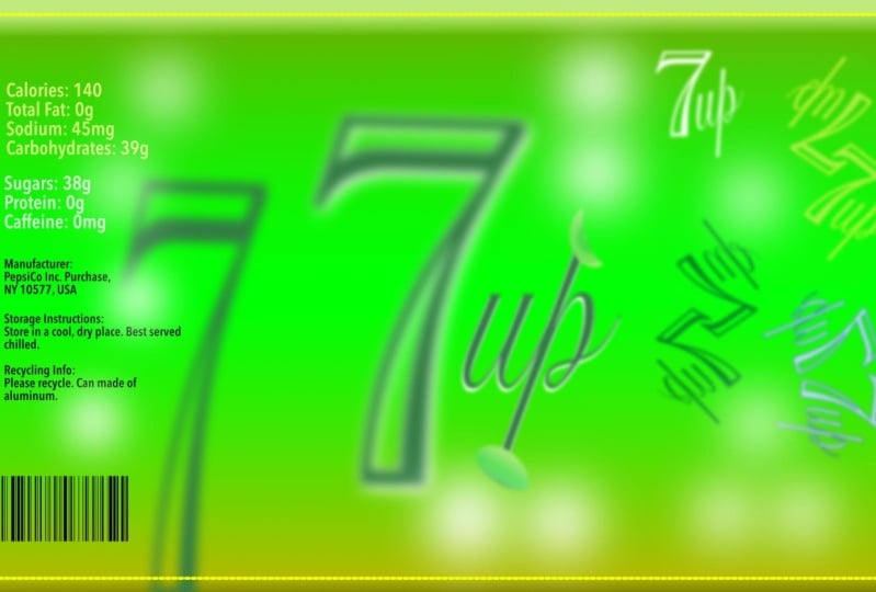 7up drink ~ redesign packaging label