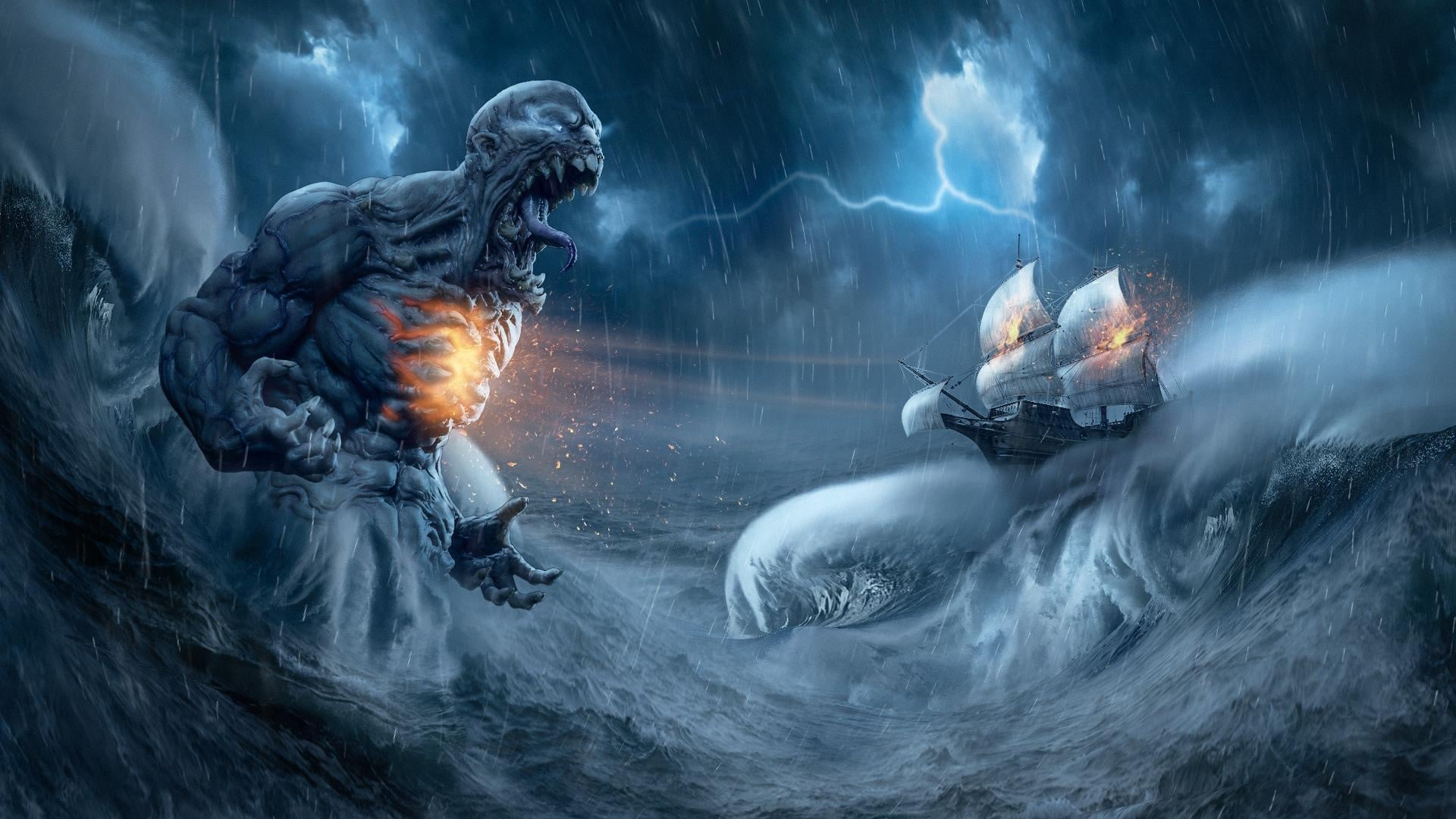 Monstre et tempête - student project