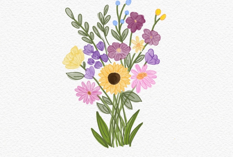 Watercolour florals