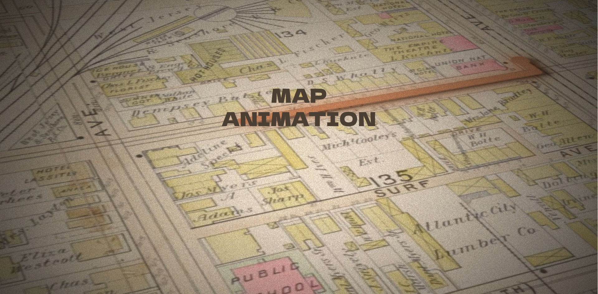 Map Animation - student project