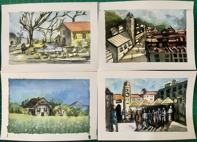 Urban Landscapes in Watercolor
