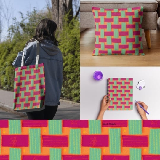 Class project (Ester Nariyoshi's Weaving Seamless Pattern)