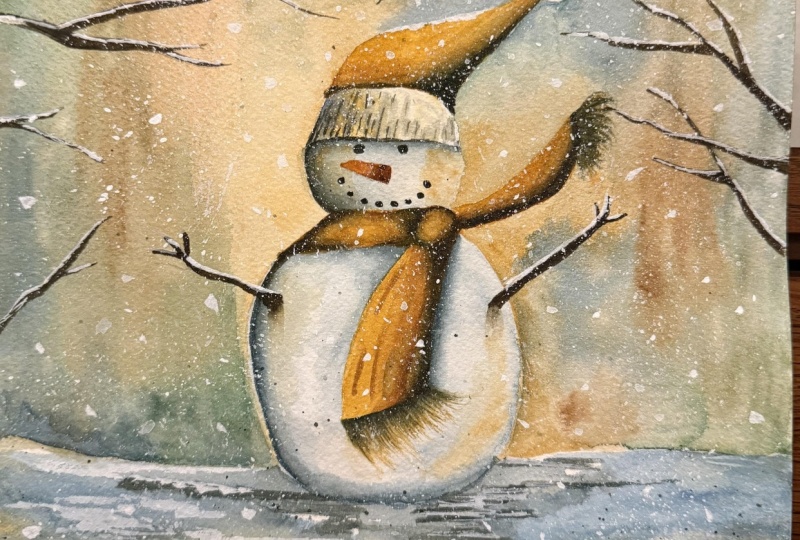 Magical Snowman Landscape