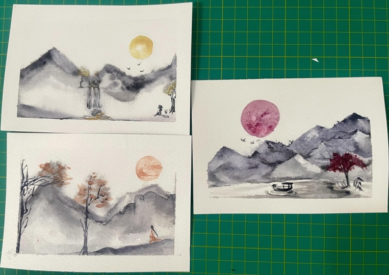 Chinese Style Watercolor