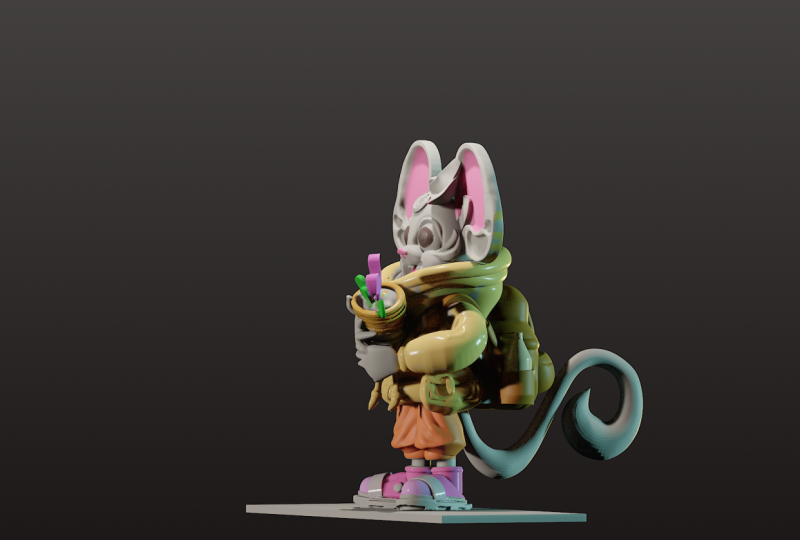 3D Advanced character workshop with Nomad sculpt : chibi mouse