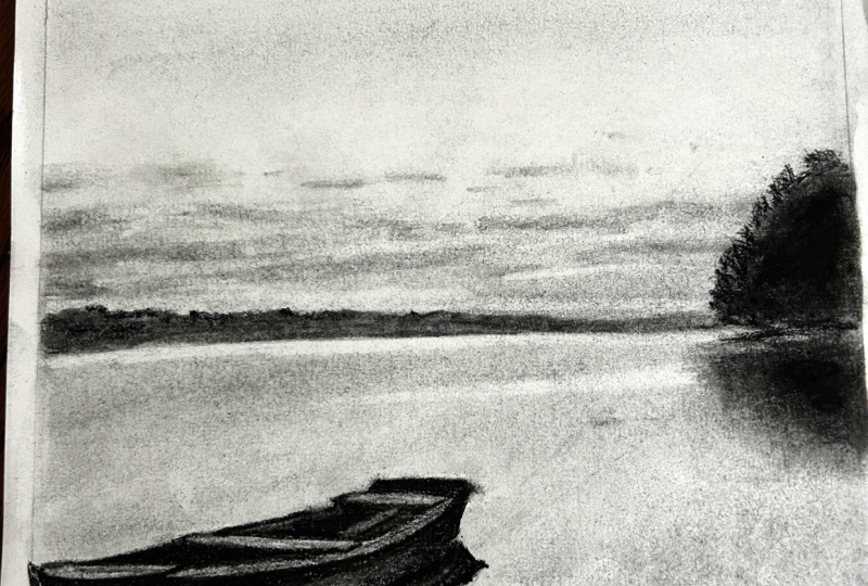 Charcoal Rowboat